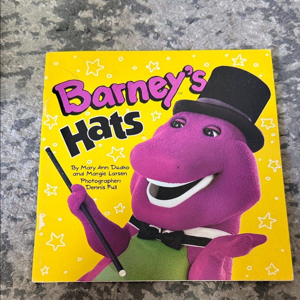 Barney's Hats Children's Book - Bright Yellow & Purple Cover